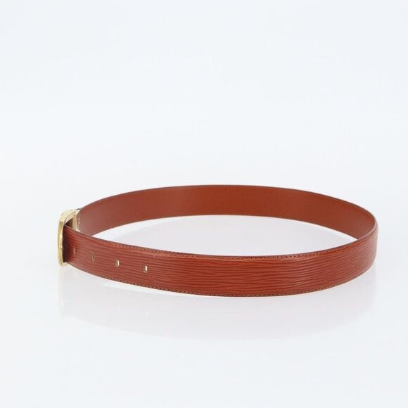 LOUIS VUITTON Epi Ceinture Belt 34.3"" Brown LV Auth - Picture 16 of 16
